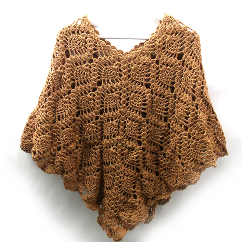 Pineapple Stitch Poncho photo