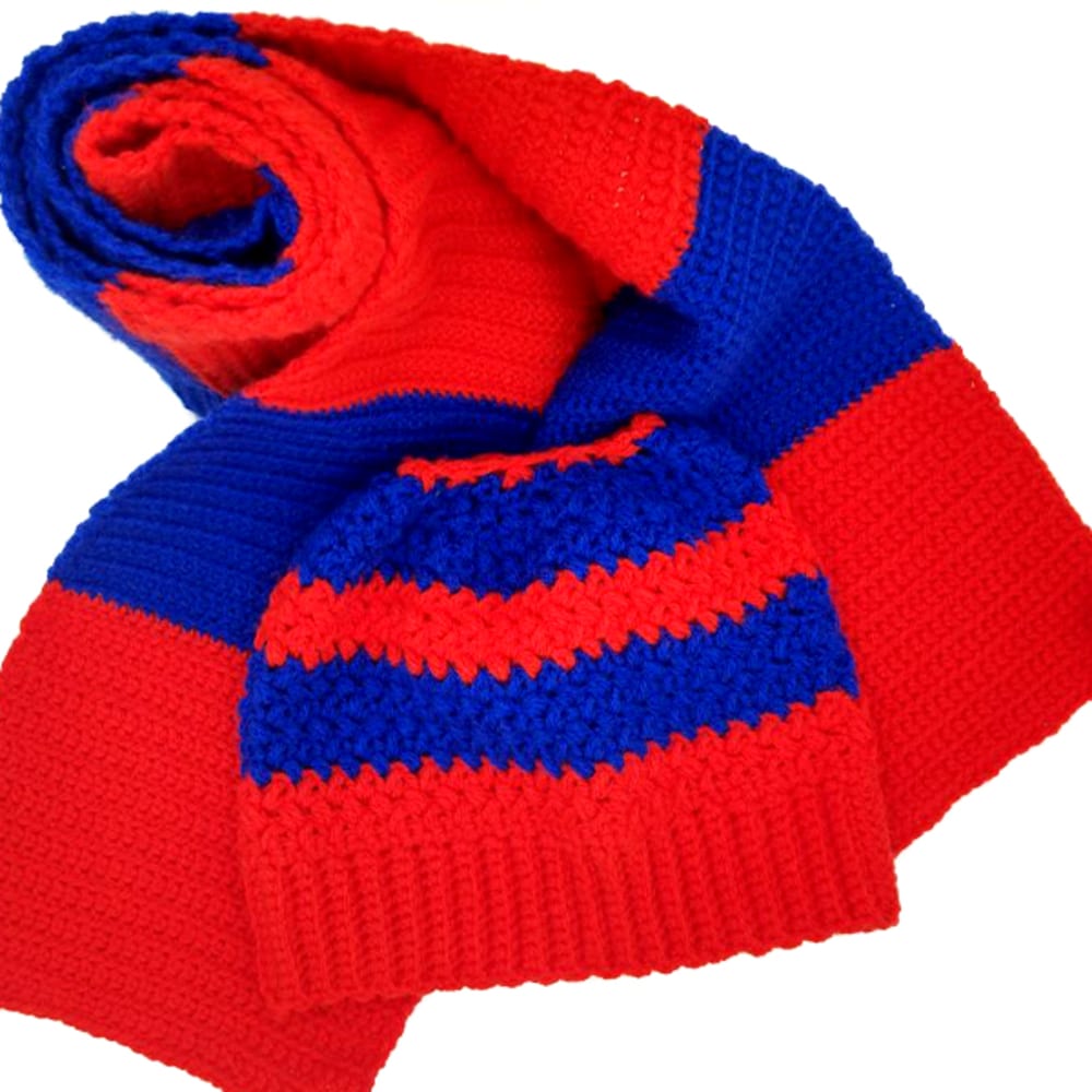Red and Blue Scarf photo