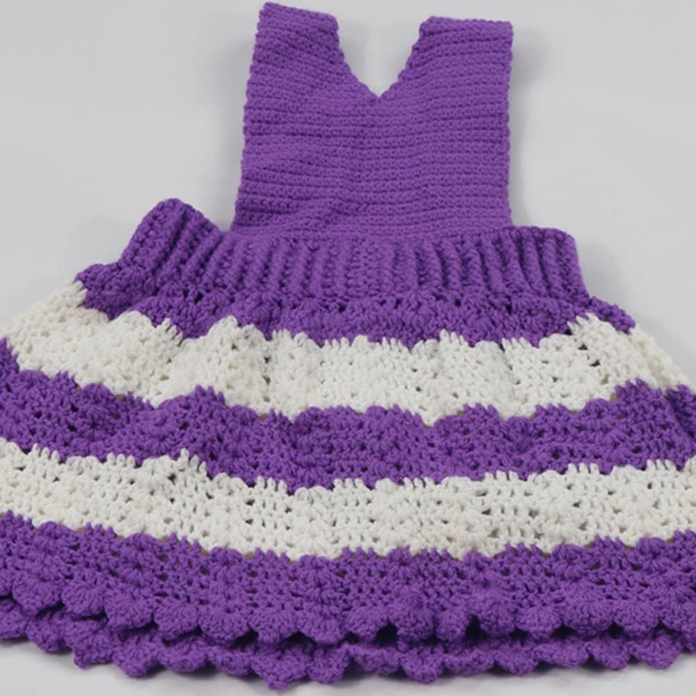 Purple Pinafore and Headband photo