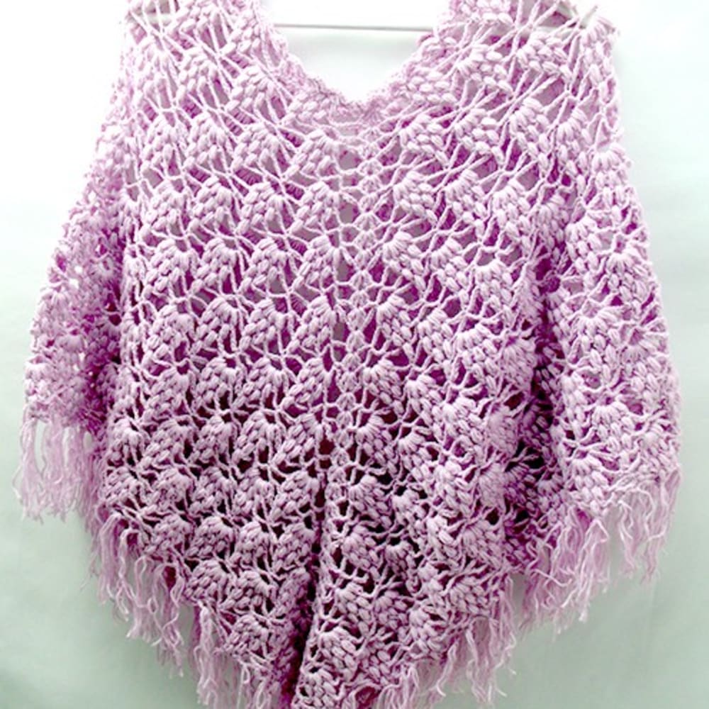 Grape Stitch Poncho photo