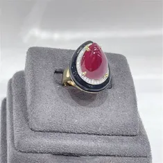 Olivia Chunky Ring Ruby