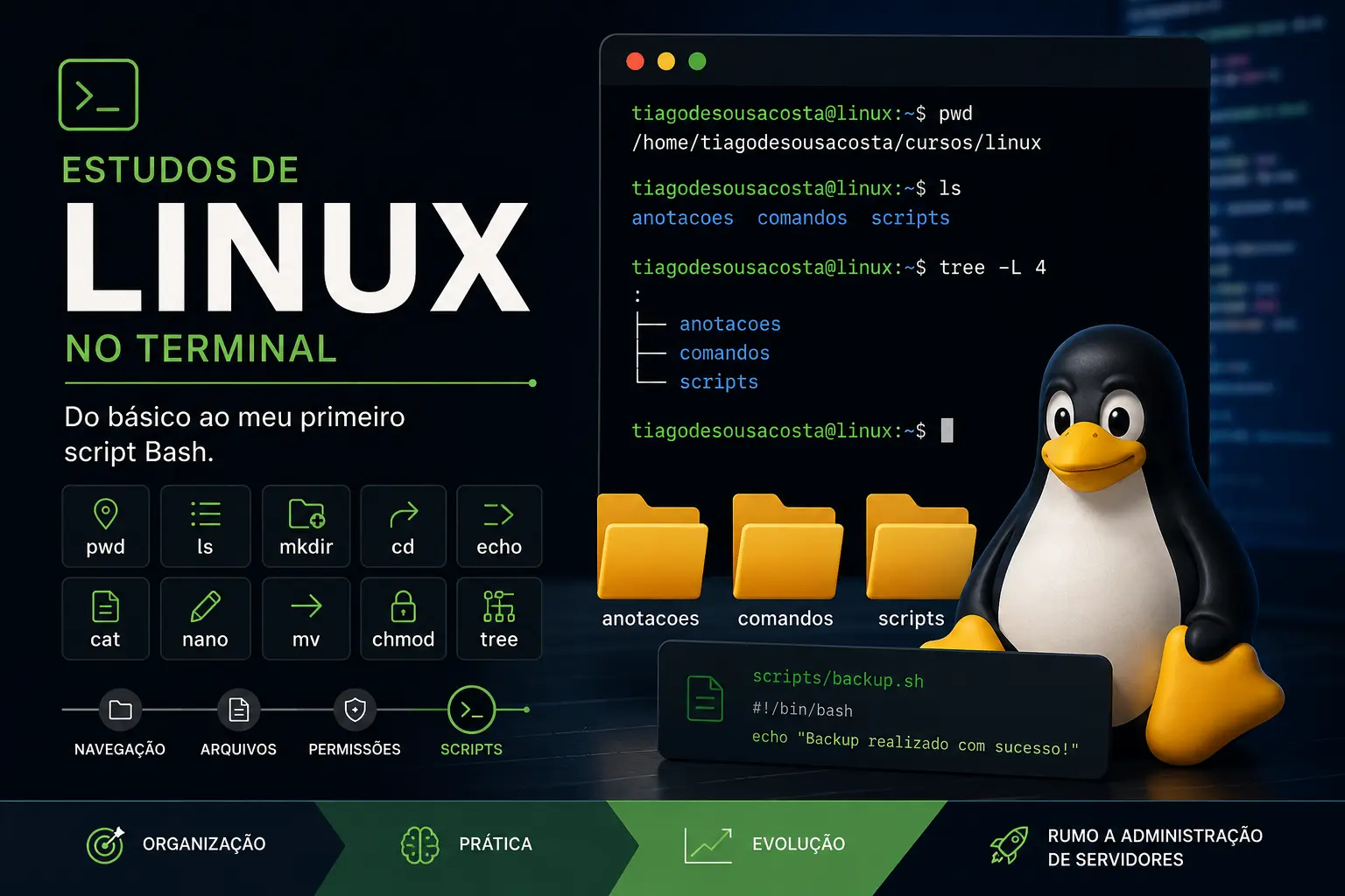 Meus Primeiros Passos no Linux: Aprendendo o Terminal na Prática