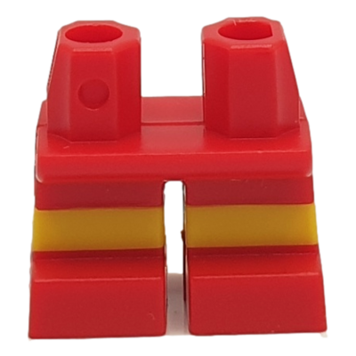 Jambes enfant rayures rouge et jaune (4602) - Lego