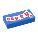 Figurine personnalisée, Aliment - Barre chocolatée « Crush » - brique Lego imprimée, crunch