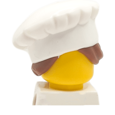 	 Toque de cuisinier-ère mèches de cheveux châtain (2522) - Lego