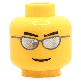 Homme - Visage jaune - Lunettes de soleil (1313) - Lego