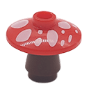 Figurines personnalisée - Aliment - Champignon rouge à pois blanc - brique compatible