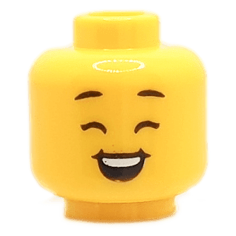 Enfant - Visage jaune - Rigolant (1104) - Lego