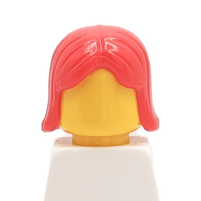 Cheveux mi-longs rouge (2113) - Lego