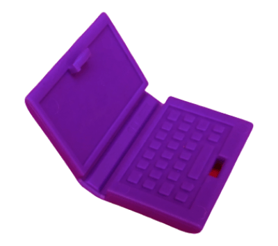 Figurine personnalisée - High Tech - ordinateur violet - Lego