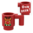 Figurine personnalisée - Boisson - tasse de Noël recto-verso Renne et "Ooh Deer" - brique Lego imprimée