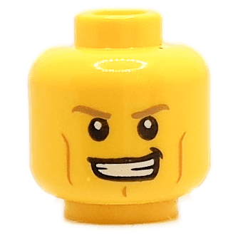 Homme - Visage jaune - Agé (1319) - Lego