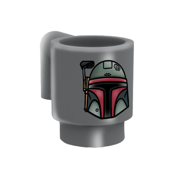 Figurine personnalisée, Boisson - tasse mug « Mandalobrick » de la galaxie - brique Lego imprimée, Mandalorian, Lego star Wars