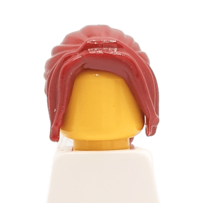 Cheveux longs rouge foncé - queue de cheval (2313) - Lego 