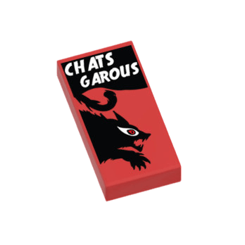 Figurine personnalisée -Jeu - Boîte de jeu « Chats Garous » - plaque Lego imprimée