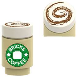 Boisson - Gobelet de café cappuccino « Bricks Coffee » Lego Starbuck