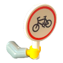 Accessoire - Panneau Signalisation Vélo - brique compatible