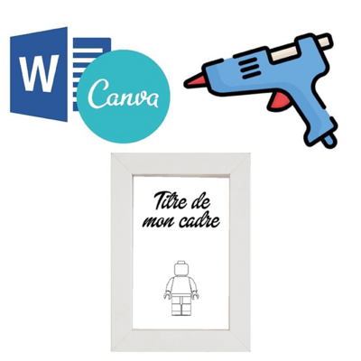 Kit DIY pour cadre 10x15cm blanc