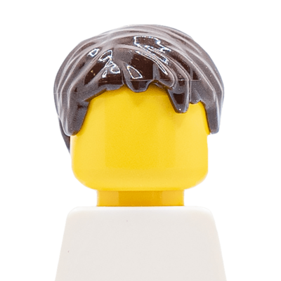 Cheveux courts brun (2442) - Lego