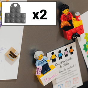 Figurines aimantées minifigurine Lego à personnaliser