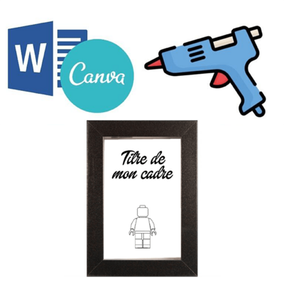 Kit DIY pour cadre 10x15cm noir