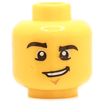 Homme - Visage jaune 3 (1303) - Lego
