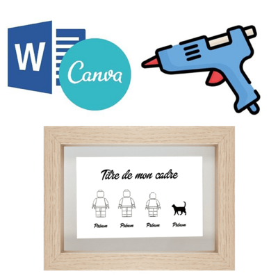 Kit DIY pour cadre 13x18cm bois
