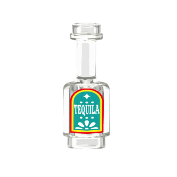 Figurine personnalisée, Boisson - Bouteille de tequila sans verre - brique Lego imprimée