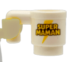 Boisson - tasse mug « SUPER MAMAN» (C023) - brique Lego imprimée