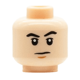 Homme - Visage beige - Sourcil froncé (B1608)