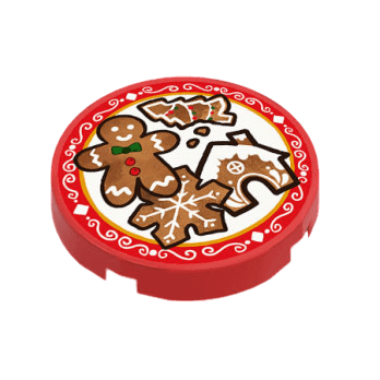 Figurine personnalisée - Aliment - Boîte de biscuits de Noël - brique Lego imprimée