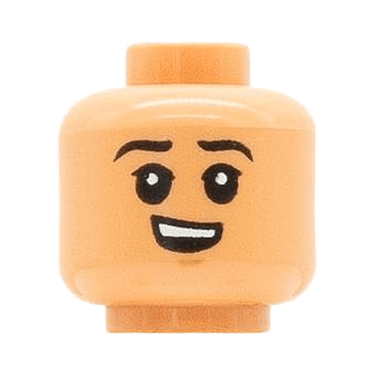 Enfant - Visage Marron Clair - Sourire (MC1400)