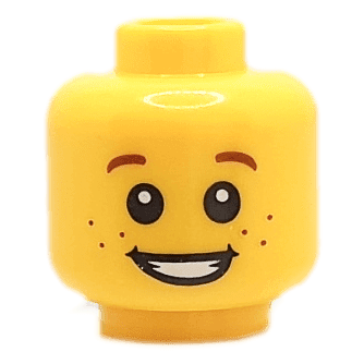 Enfant - Visage jaune 2 (1102) - Lego