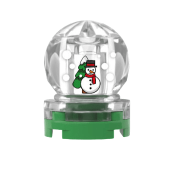 Jouet - Boule à neige Noël - brique Lego imprimée