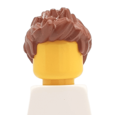 Cadre briques Lego Cheveux châtain foncé - coiffure à pics 2 (2429) - Lego