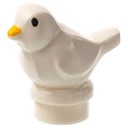 Cadre briques Lego Oiseau - petite taille blanc