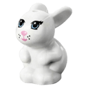 Cadre briques Lego Lapin - Grande taille blanc     