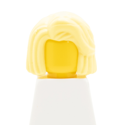 Cheveux mi-longs blond avec mèche (2118) - Lego