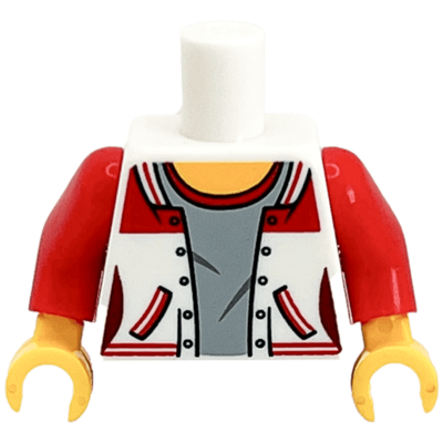 Veste blanche et rouge (3326) - Lego