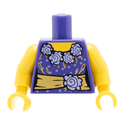 Robe de soirée violet avec fleurs et ceinture (3360) - Lego