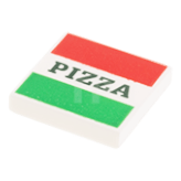 Figurine personnalisée, Aliment - boîte de pizza - Lego, italie, italien