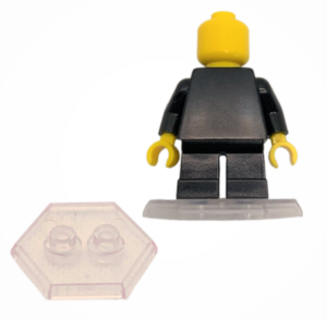 Socle transparent pour figurine Lego pions de jeu de société