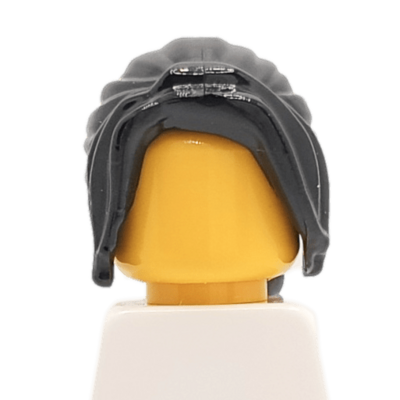 Cheveux longs noir - queue de cheval (2314) - Lego 