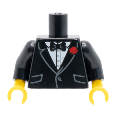 Veste de costard noir avec noeud papillon (3108) - Lego