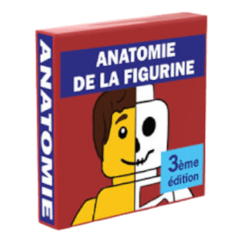 Figurine personnalisée  - Lecture - livre "Anatomie de la figurine"- plaque Lego imprimée