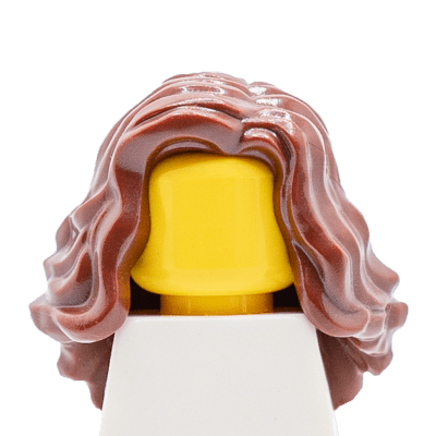 Cheveux longs ondulés chatain volumineux (2226) - Lego