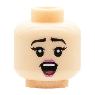 Femme - Visage beige - Surprise (B1506)