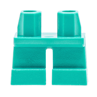 Figurine personnalisée - Jambes enfant uni turquoise vert (4514) - Lego