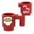 Figurine personnalisée, Boisson - tasse de Noël  recto-verso Père Noël et et "Ho Ho Ho" - brique Lego imprimée