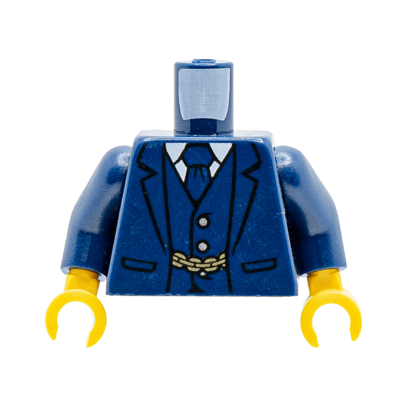 Veste de costard bleu foncé avec montre à gousset (3112) Lego